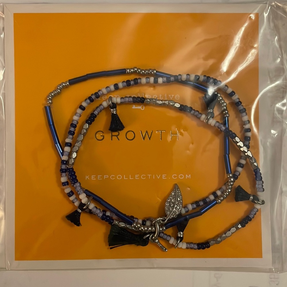 Keep Collective Growth stretch trio bracelet